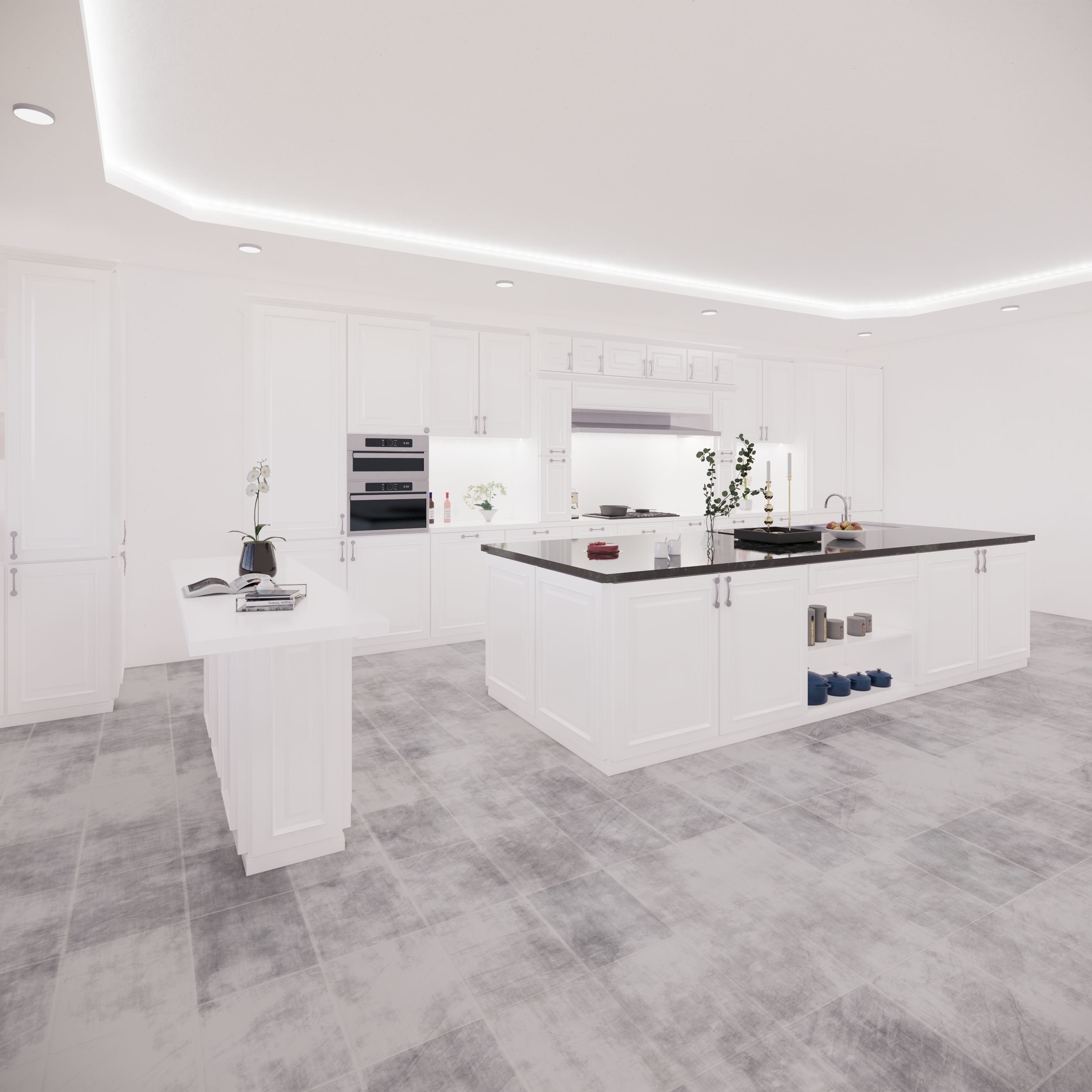 Full Parametric Kitchen Created in Revit 3D model 7 Low-poly 3D model_2