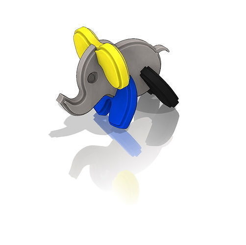 3D elephant toy 3D print model