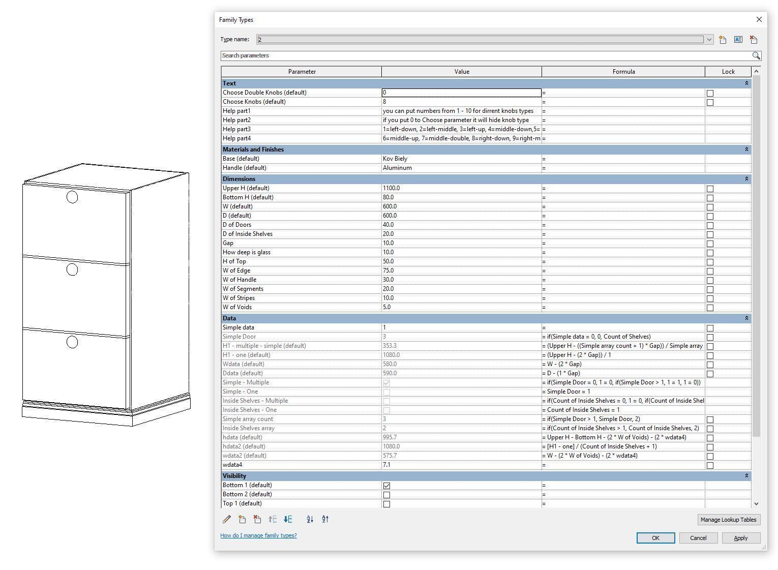 Full Parametric Kitchen Created in Revit 3D model 8 Low-poly 3D model_9