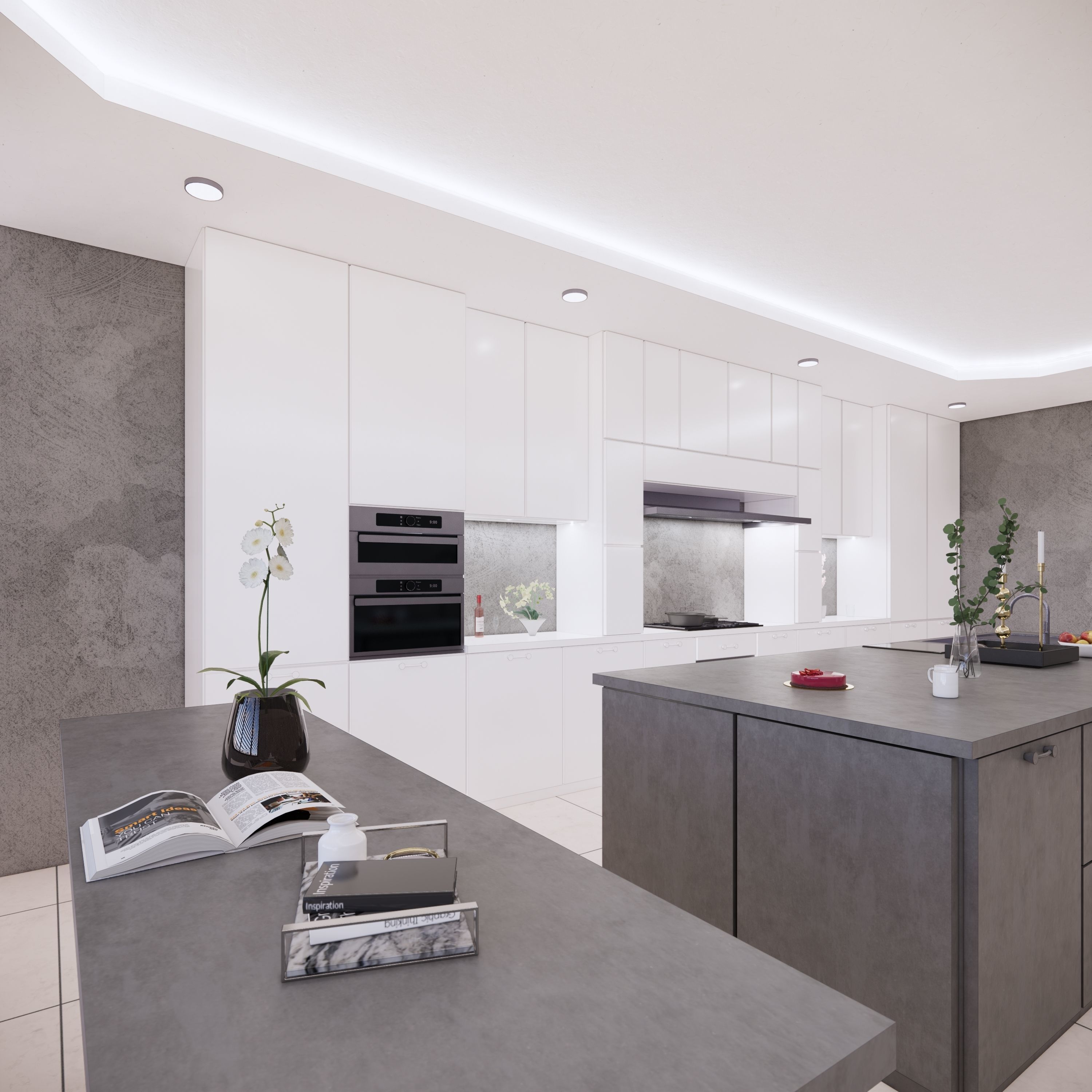 Full Parametric Kitchen Created in Revit 3D model 8 Low-poly 3D model_4