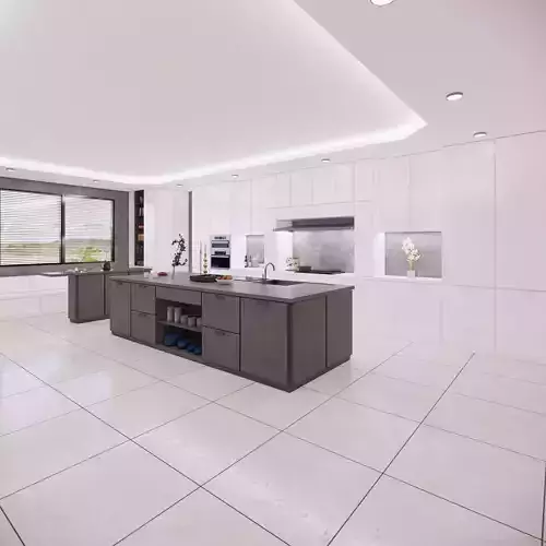 Full Parametric Kitchen Created in Revit 3D model 8