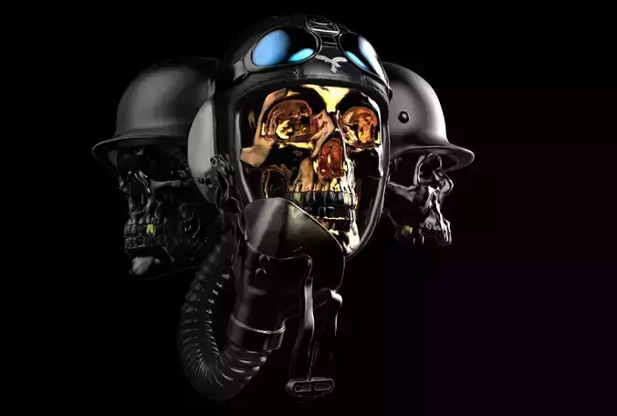 nazi skulls 3D print model