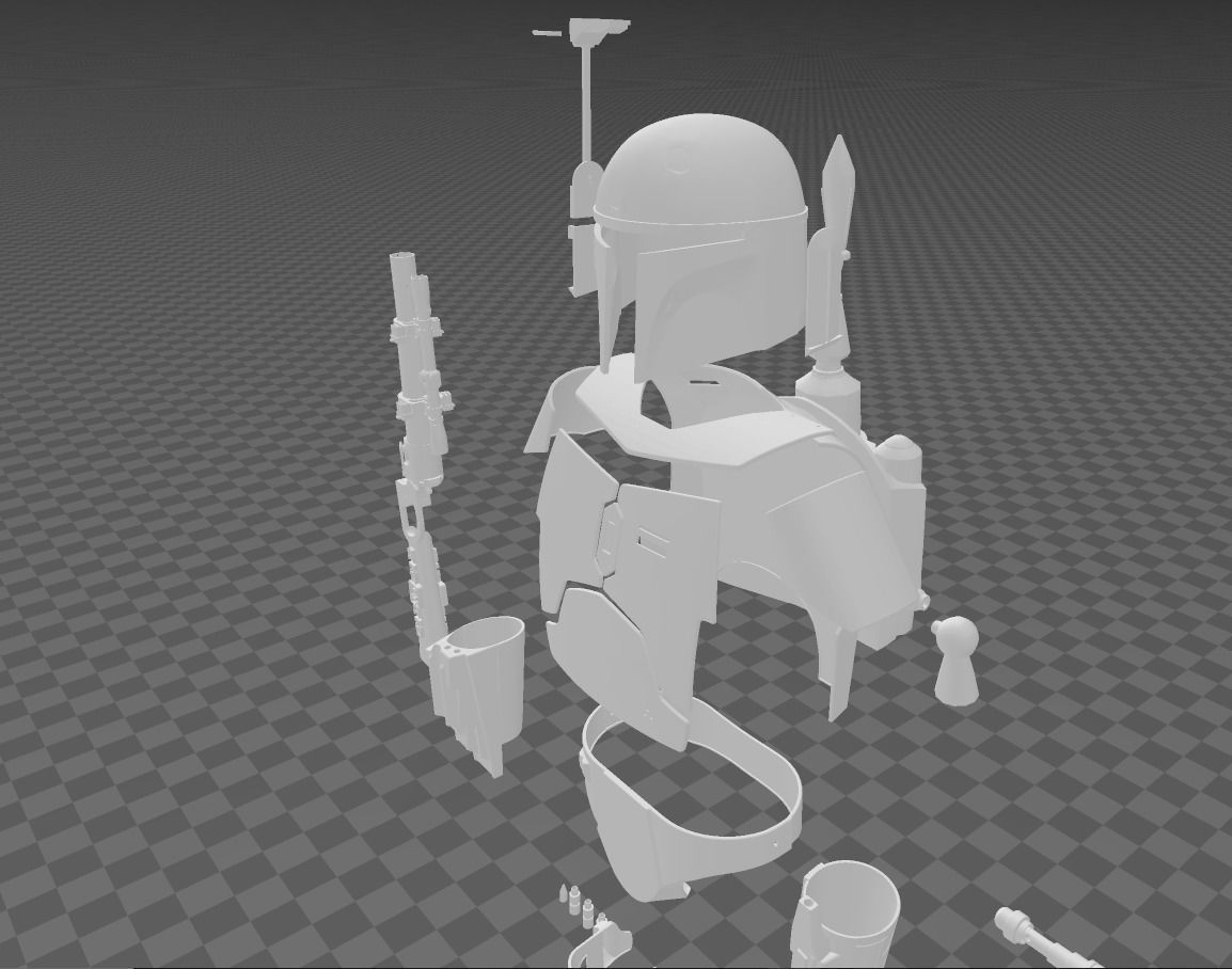 Star Wars Boba Fett Full Armor v2  3D print model_2