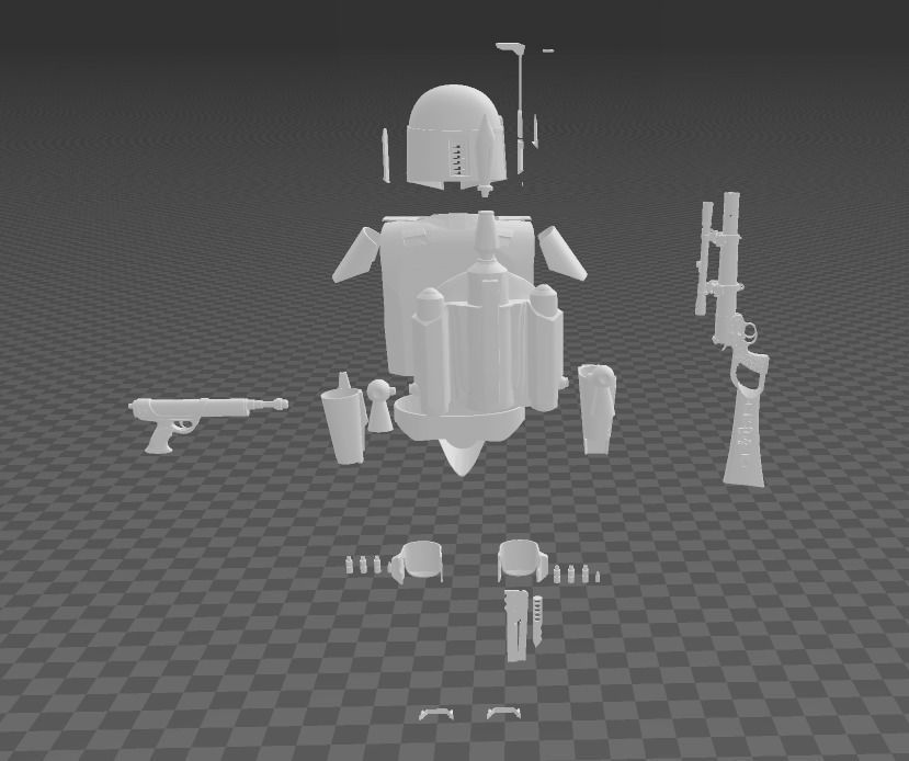 Star Wars Boba Fett Full Armor v2  3D print model_1