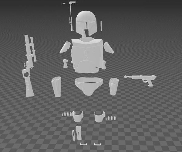 Star Wars Boba Fett Full Armor v2  3D print model