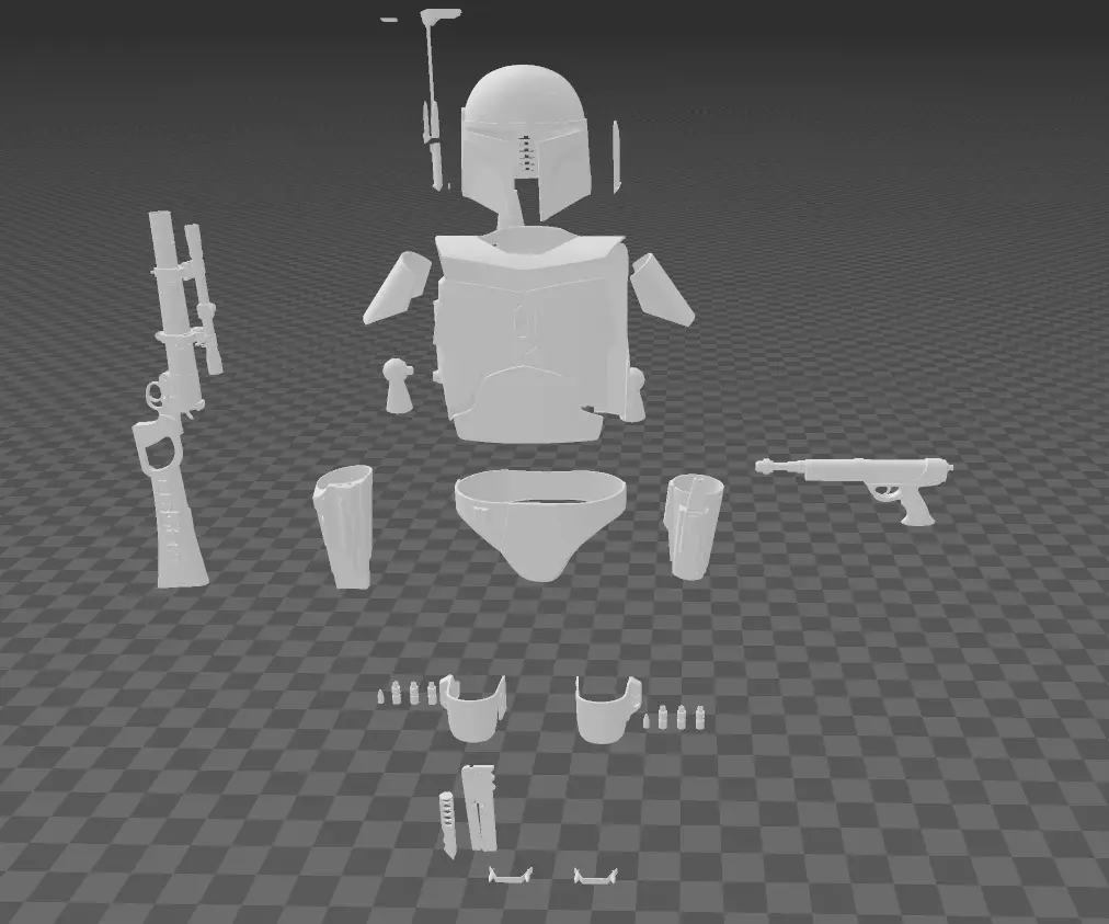Star Wars Boba Fett Full Armor v2  3D print model_0