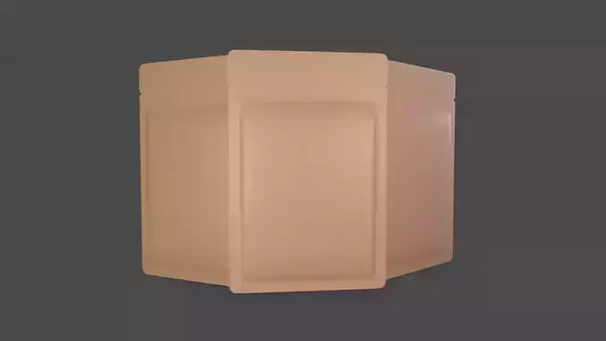  3D Pouch Packaging model