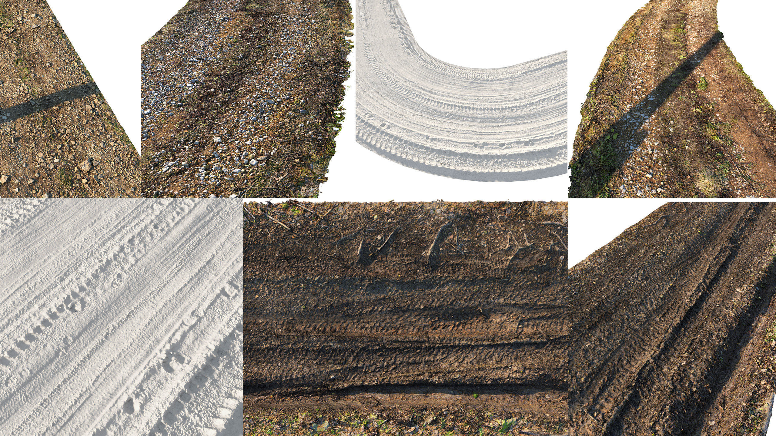 Ralistic scanned roads 3D Model Collection_19