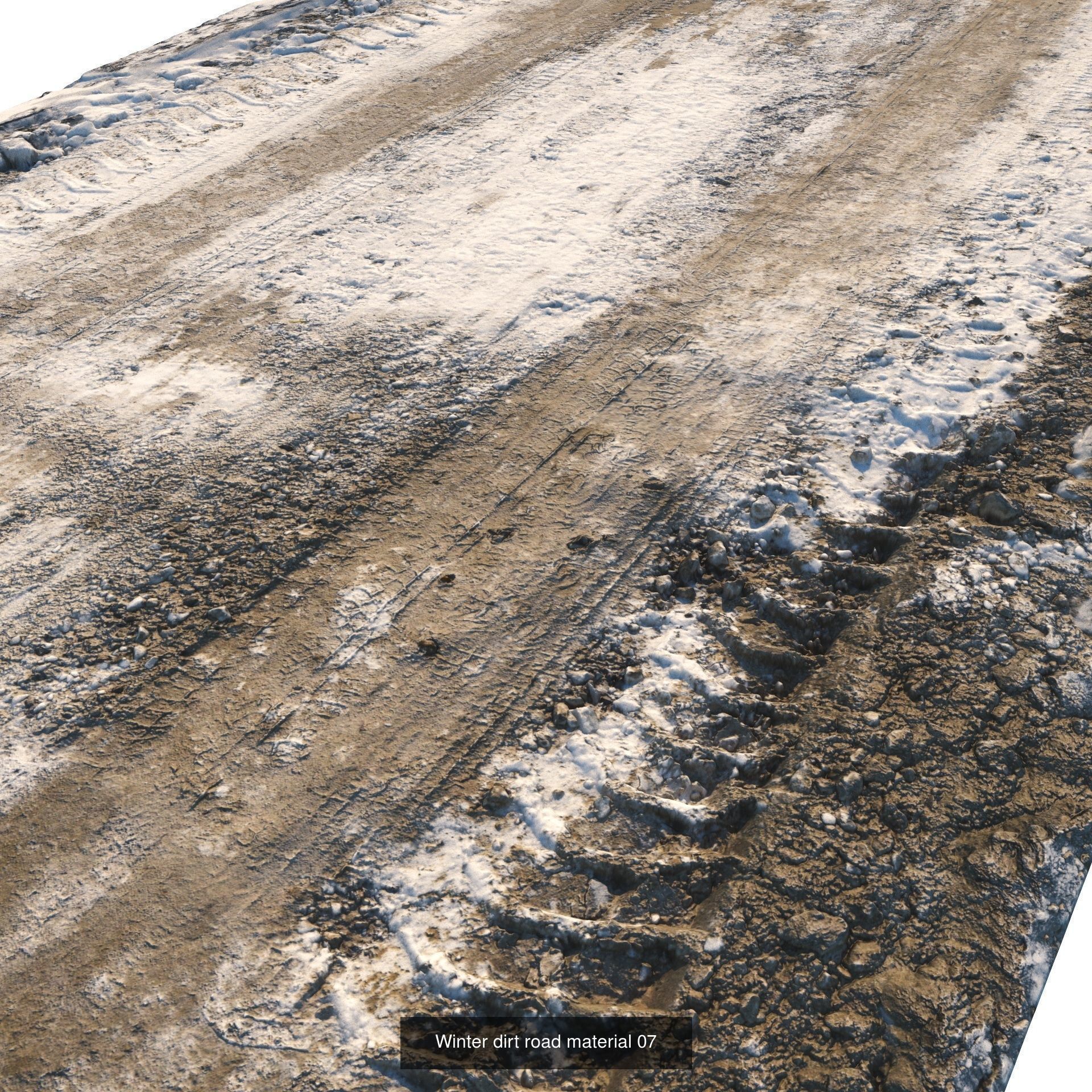 Ralistic scanned roads 3D Model Collection_30