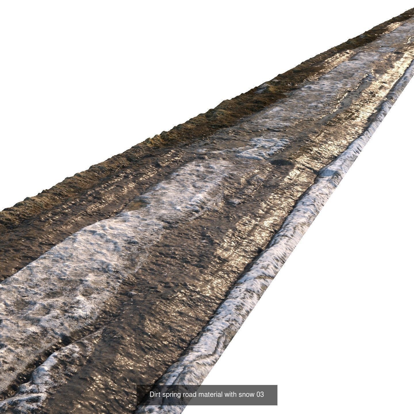 Ralistic scanned roads 3D Model Collection_39