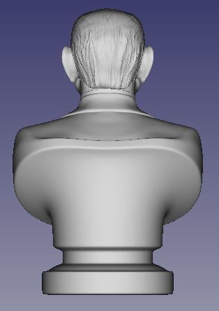 Magician CARDINI bust 3D print model_1