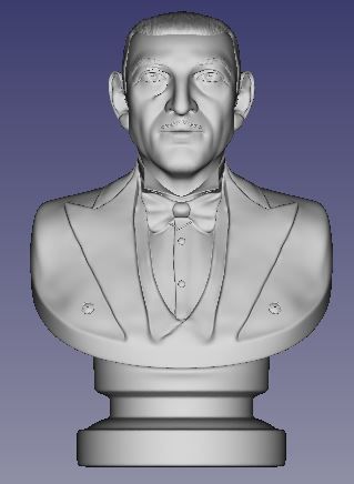 Magician CARDINI bust 3D print model_4