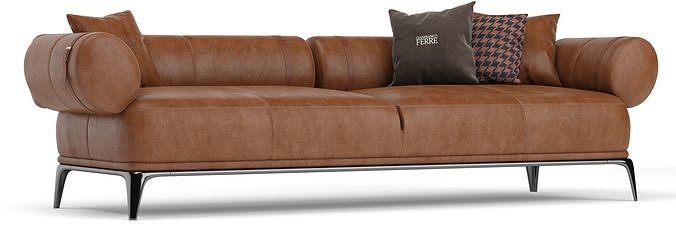 Gianfranco Ferre Phoenix sofa 3D model