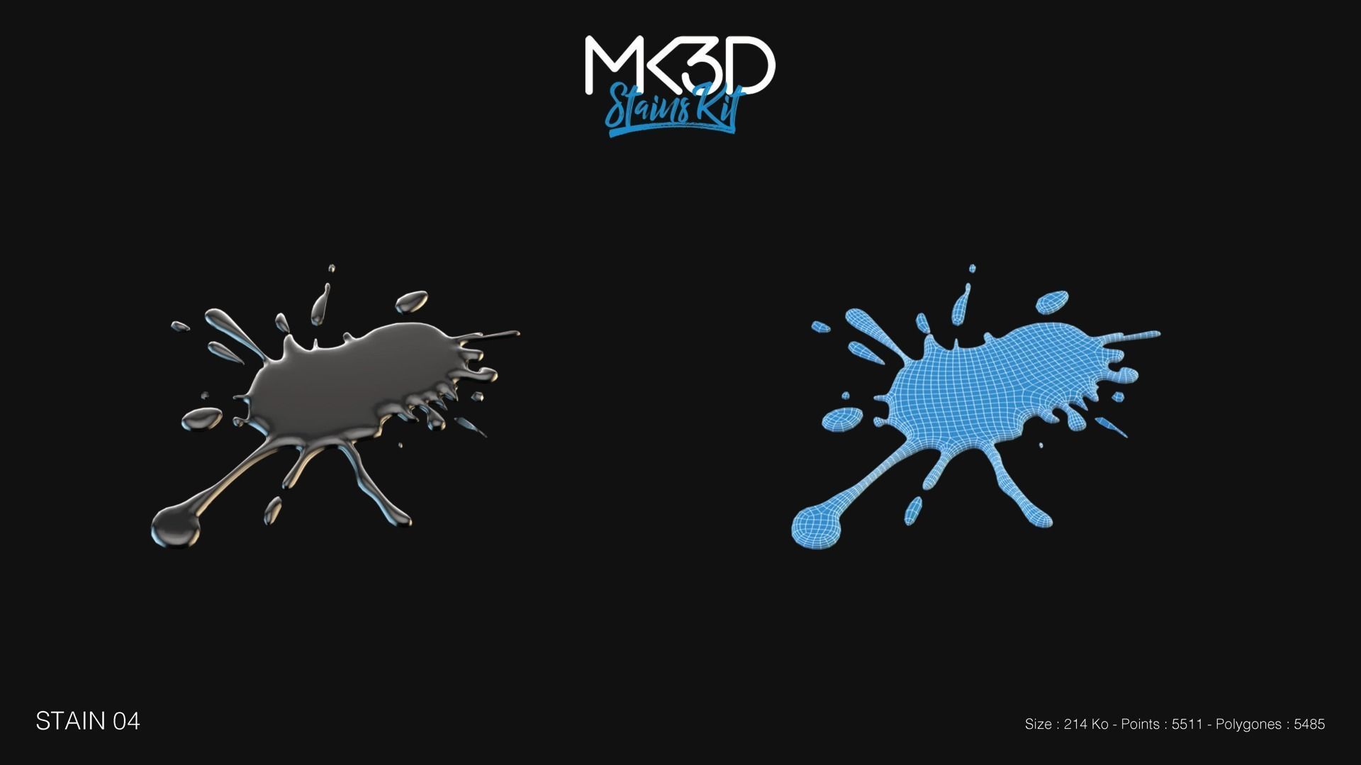 Stains Kit 3D Model Collection_9