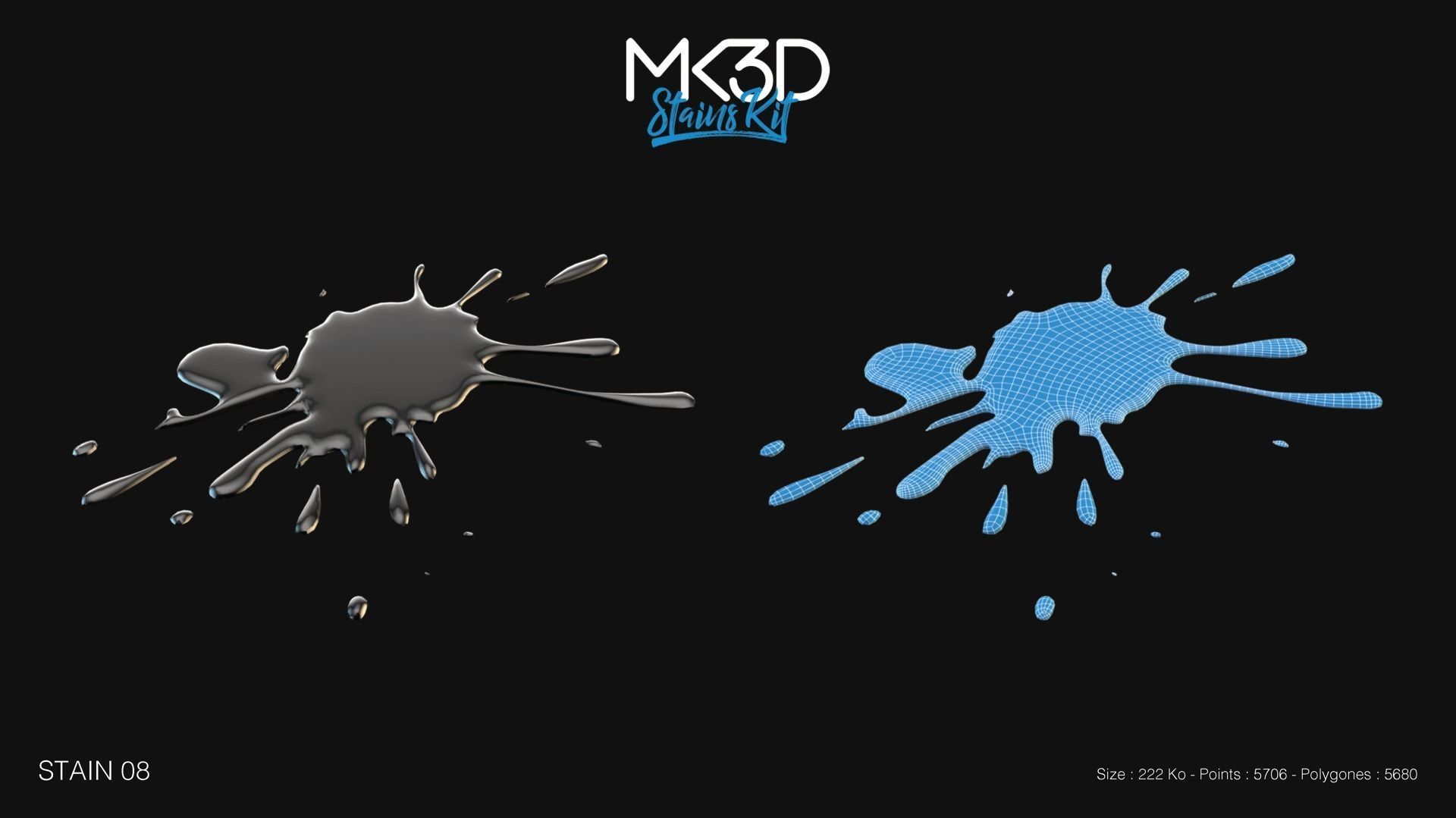 Stains Kit 3D Model Collection_18