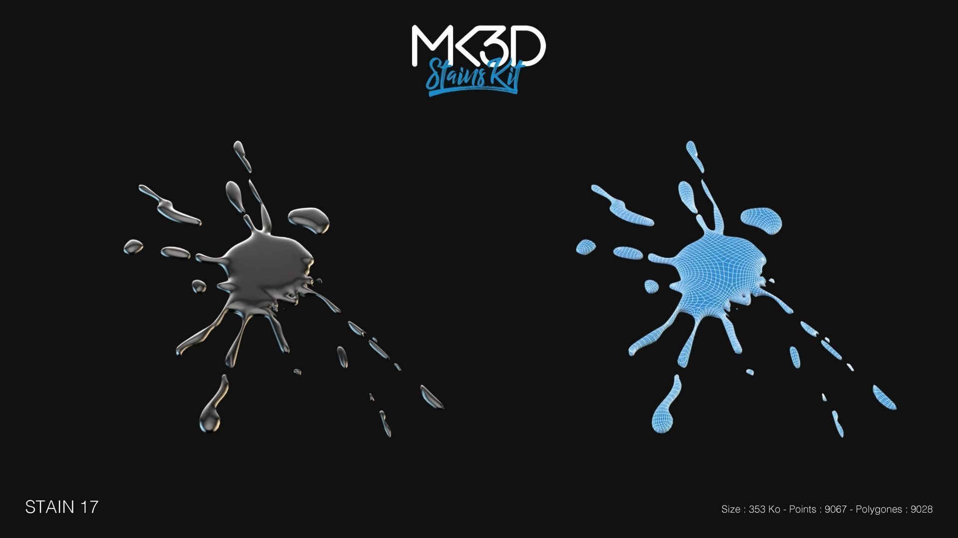 Stains Kit 3D Model Collection_8