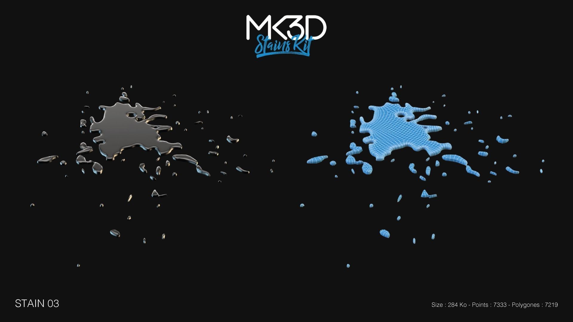 Stains Kit 3D Model Collection_4