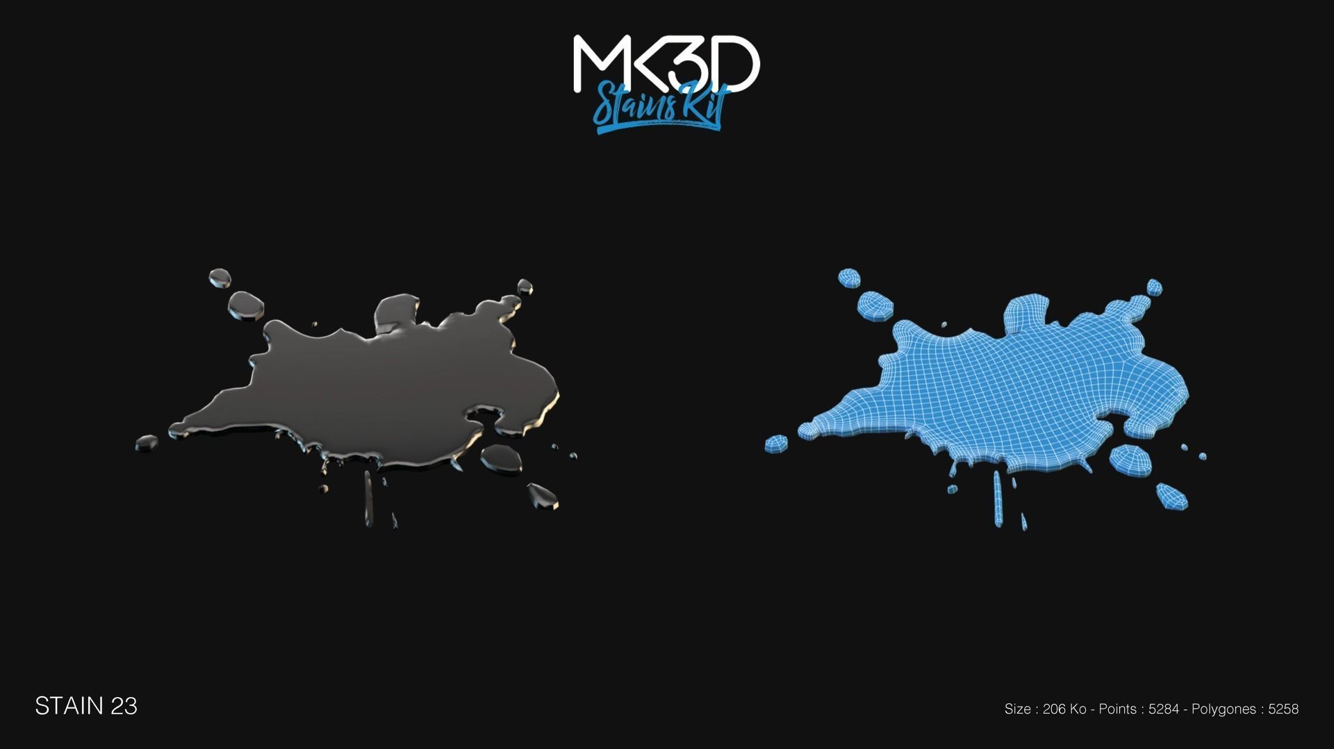 Stains Kit 3D Model Collection_10
