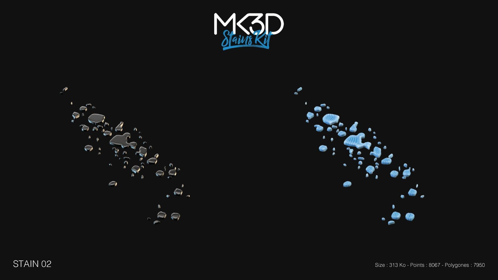 Stains Kit 3D Model Collection_1