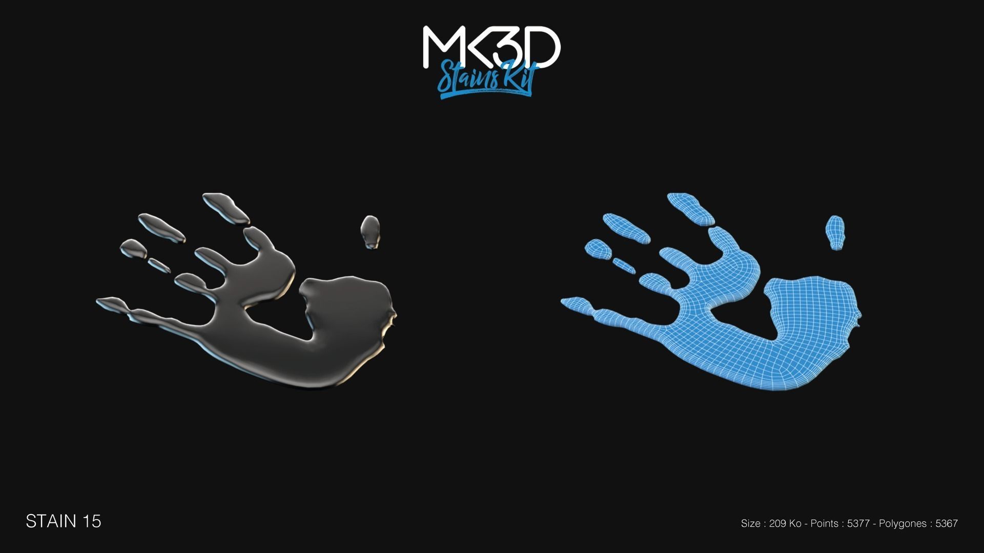 Stains Kit 3D Model Collection_11