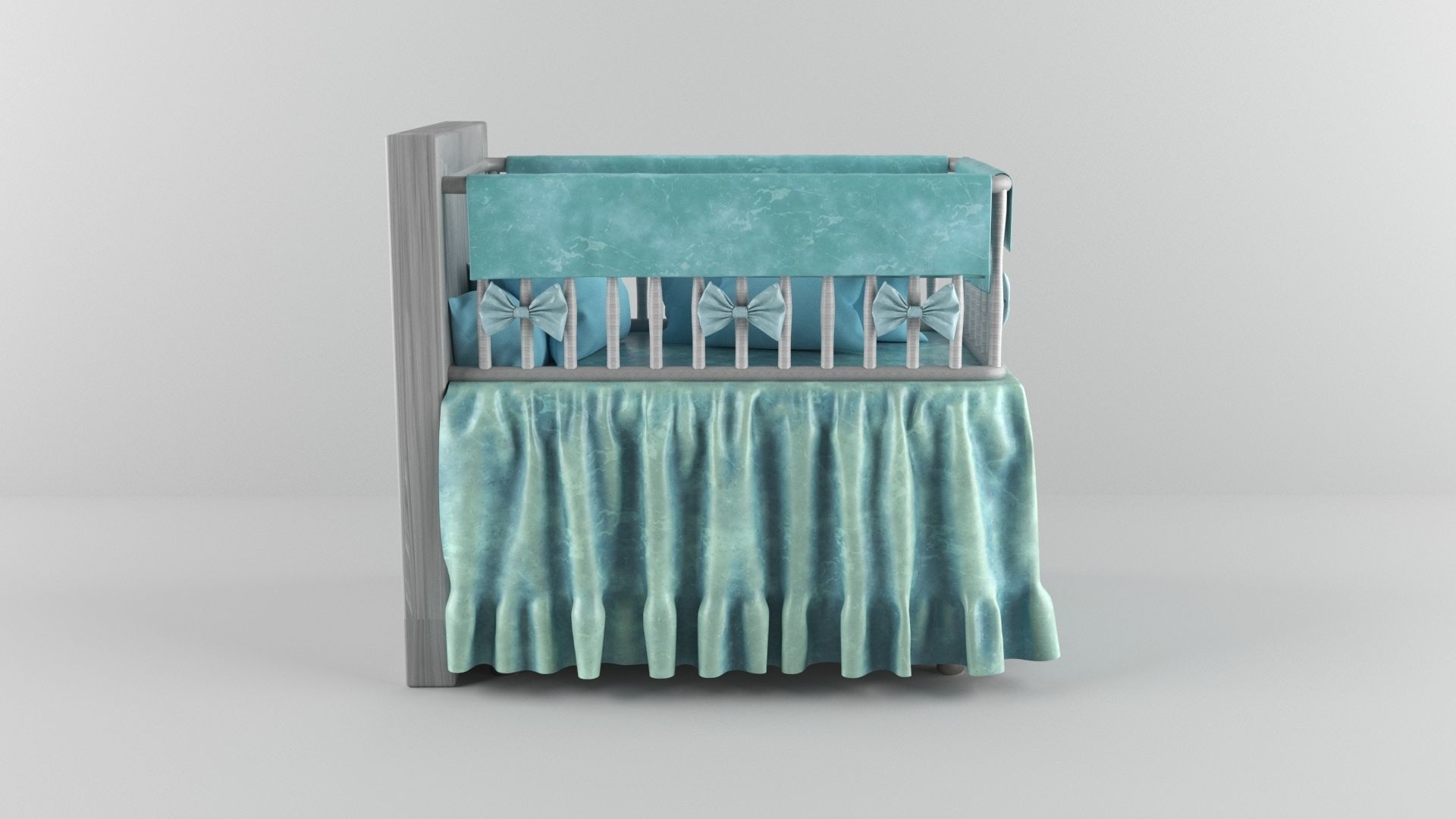 Baby Badding 3D model_2