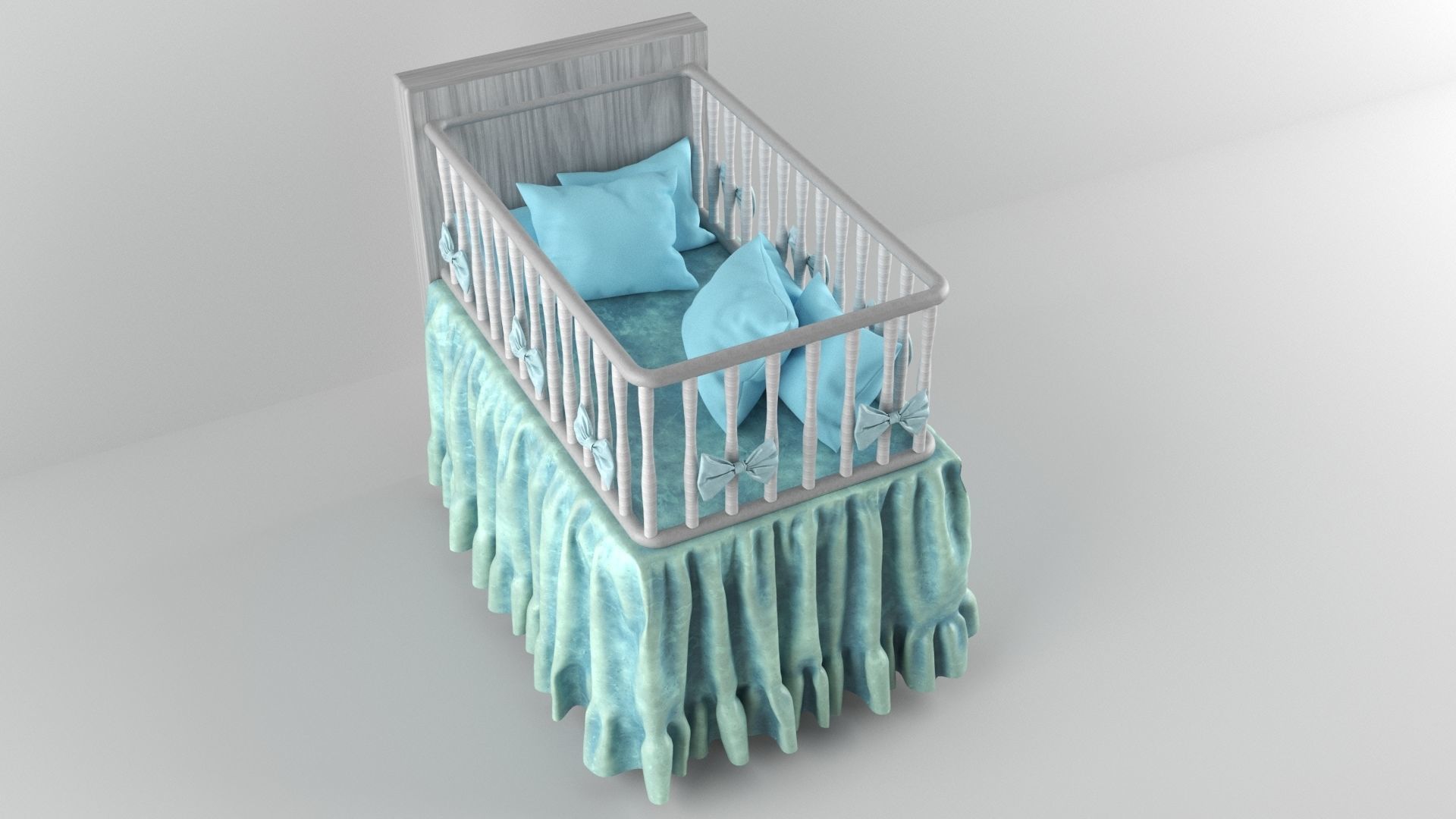 Baby Badding 3D model_4