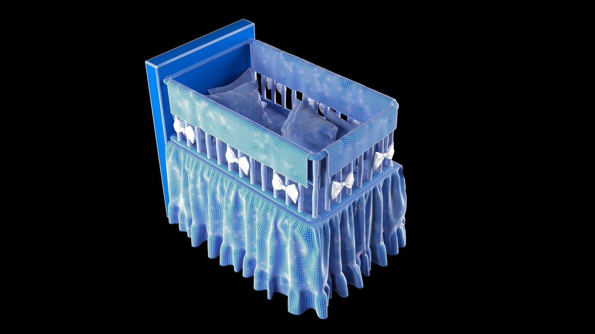 Baby Badding 3D model_7