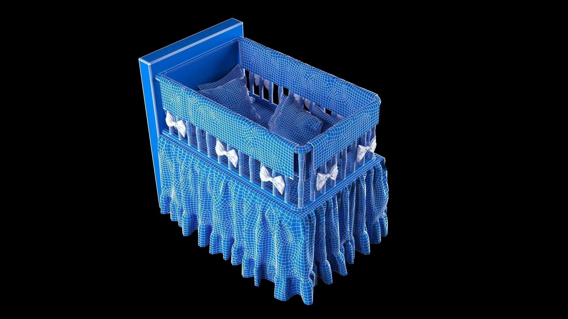 Baby Badding 3D model_6