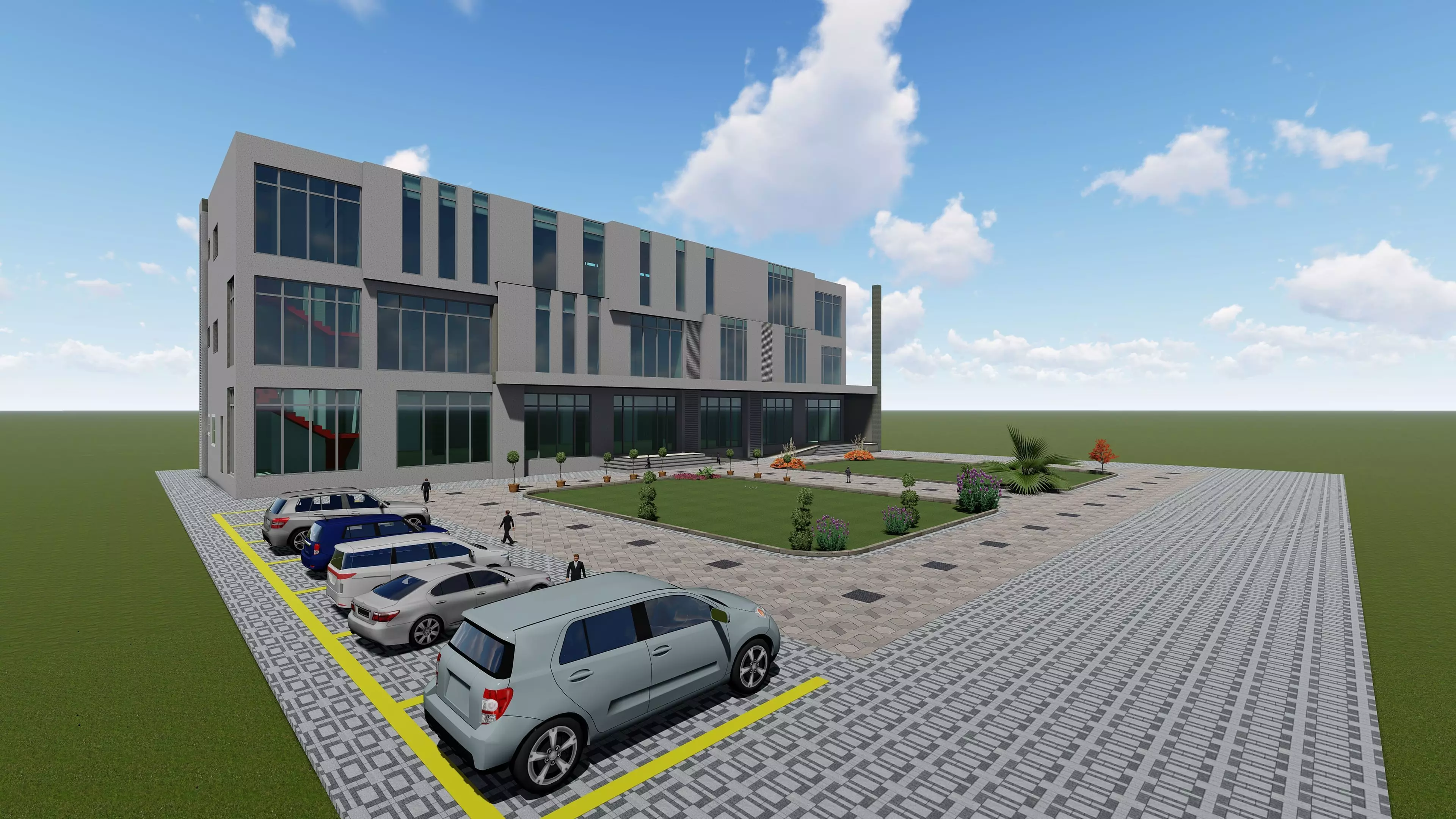 Office Buliding Free 3D model