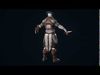 Medieval Knight Low-poly 3D model_2