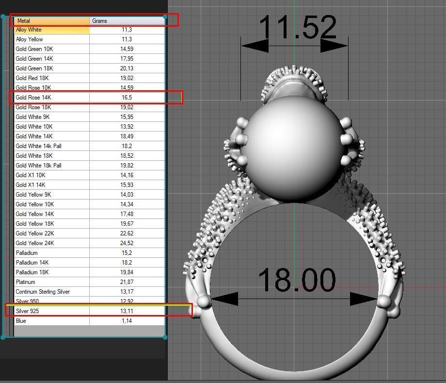 Frog with pearl Ring 3D print model_8