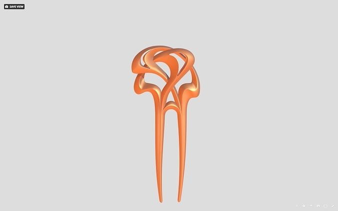 Hair Pin 3D print model