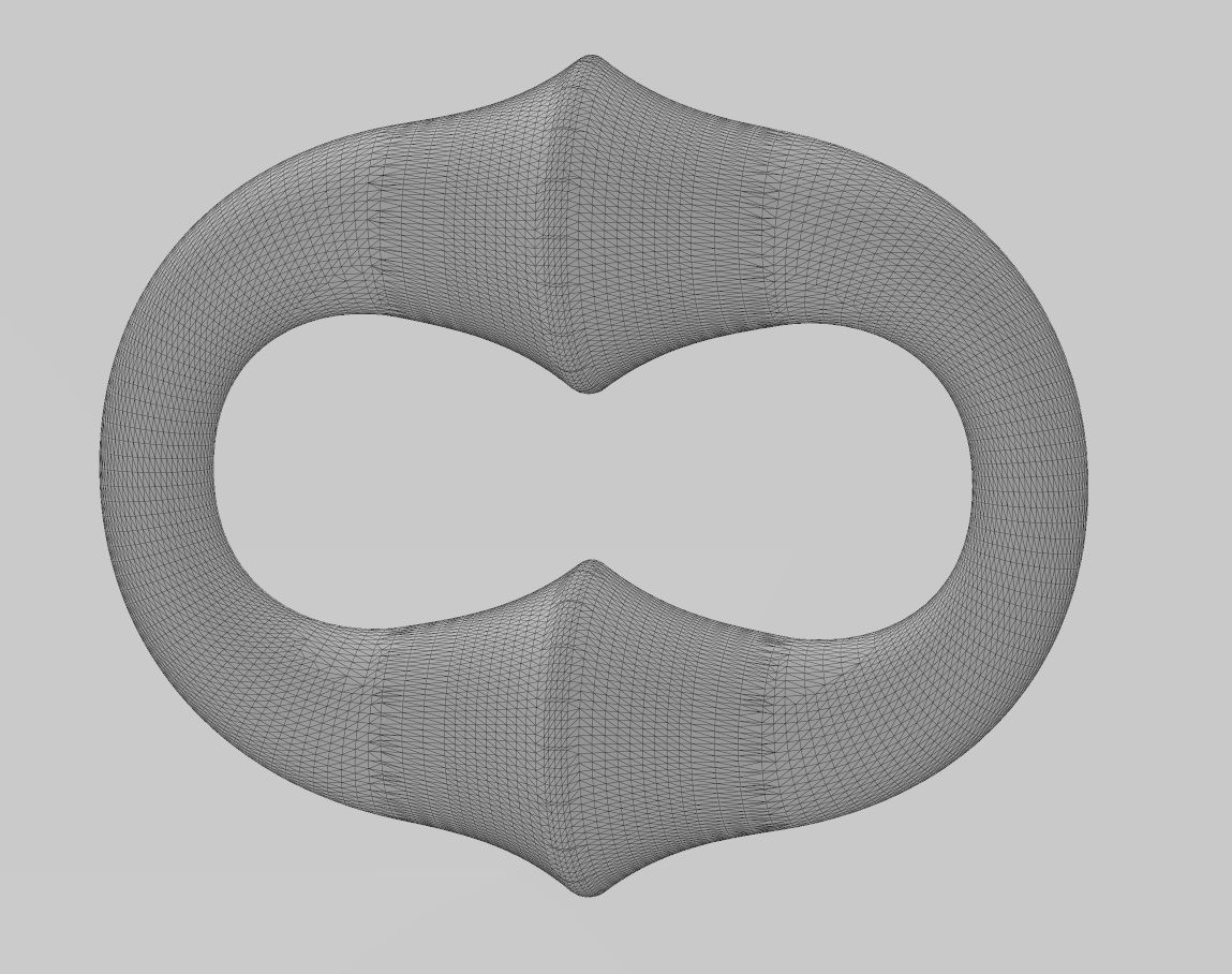 Organic bone chain link 3D print model_16