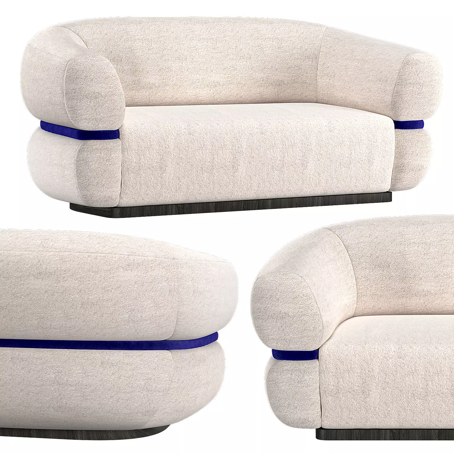 Malibu Settee 3D model