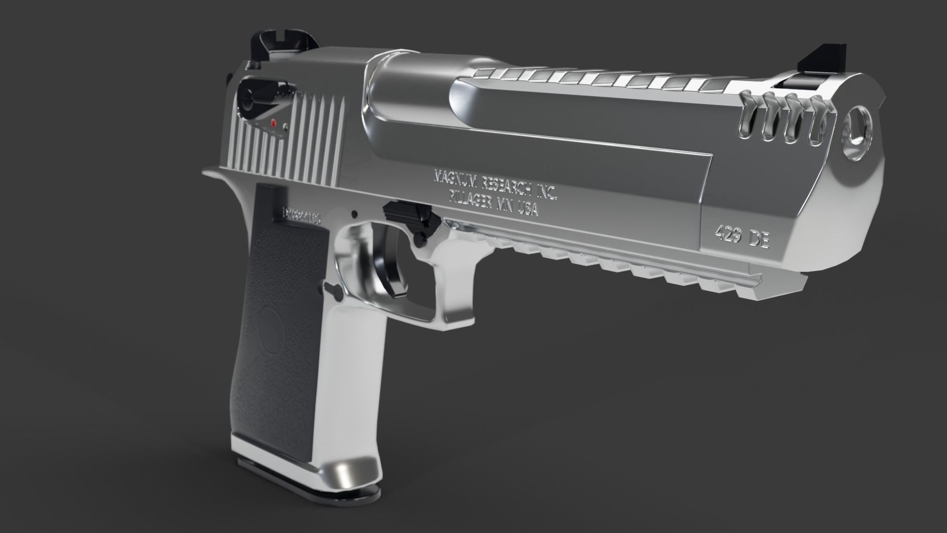 Desert Eagle 429 Low-poly 3D model_3