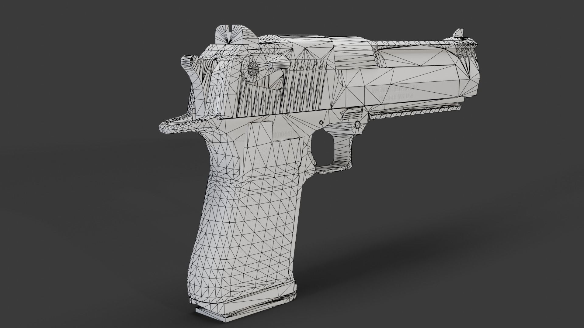 Desert Eagle 429 Low-poly 3D model_7