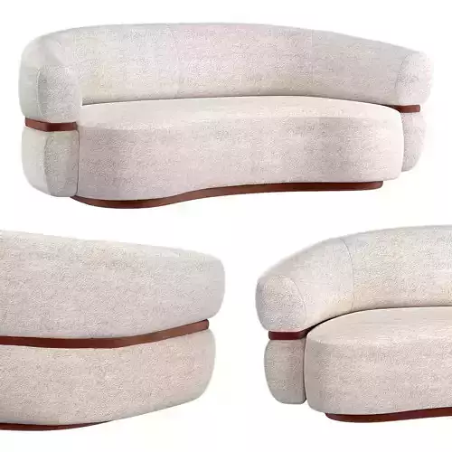 MALIBU ROUND COUCH 3D model