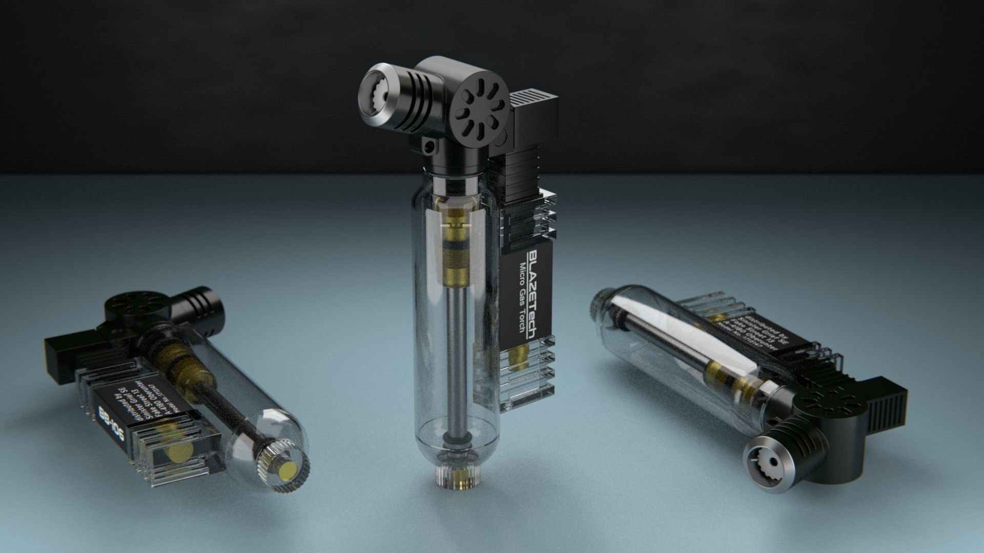Gas Torch 3D model_1