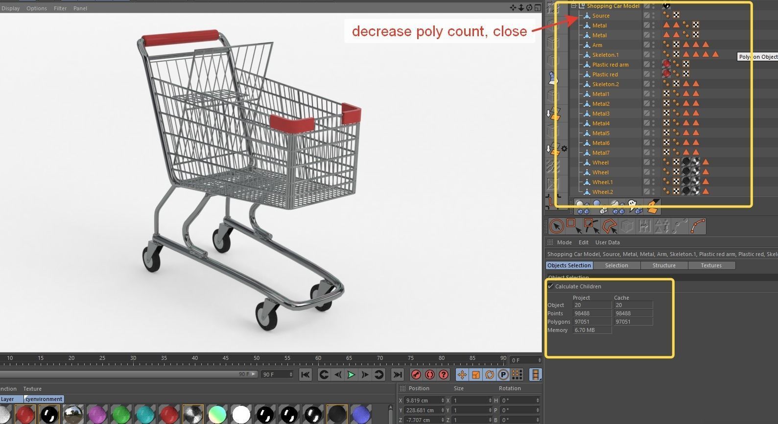 Shopping Cart 3D model_9
