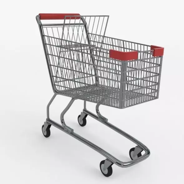 Shopping Cart 3D model_0