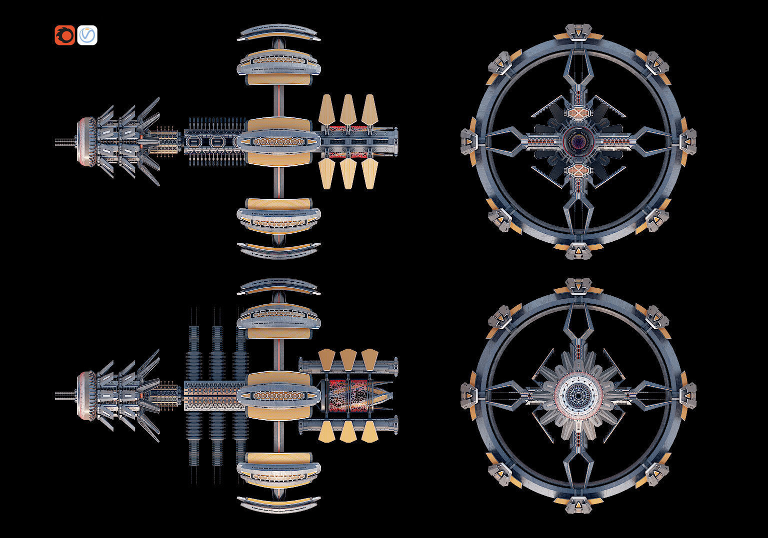 Aurus Cosmo-Drone 3D model_8