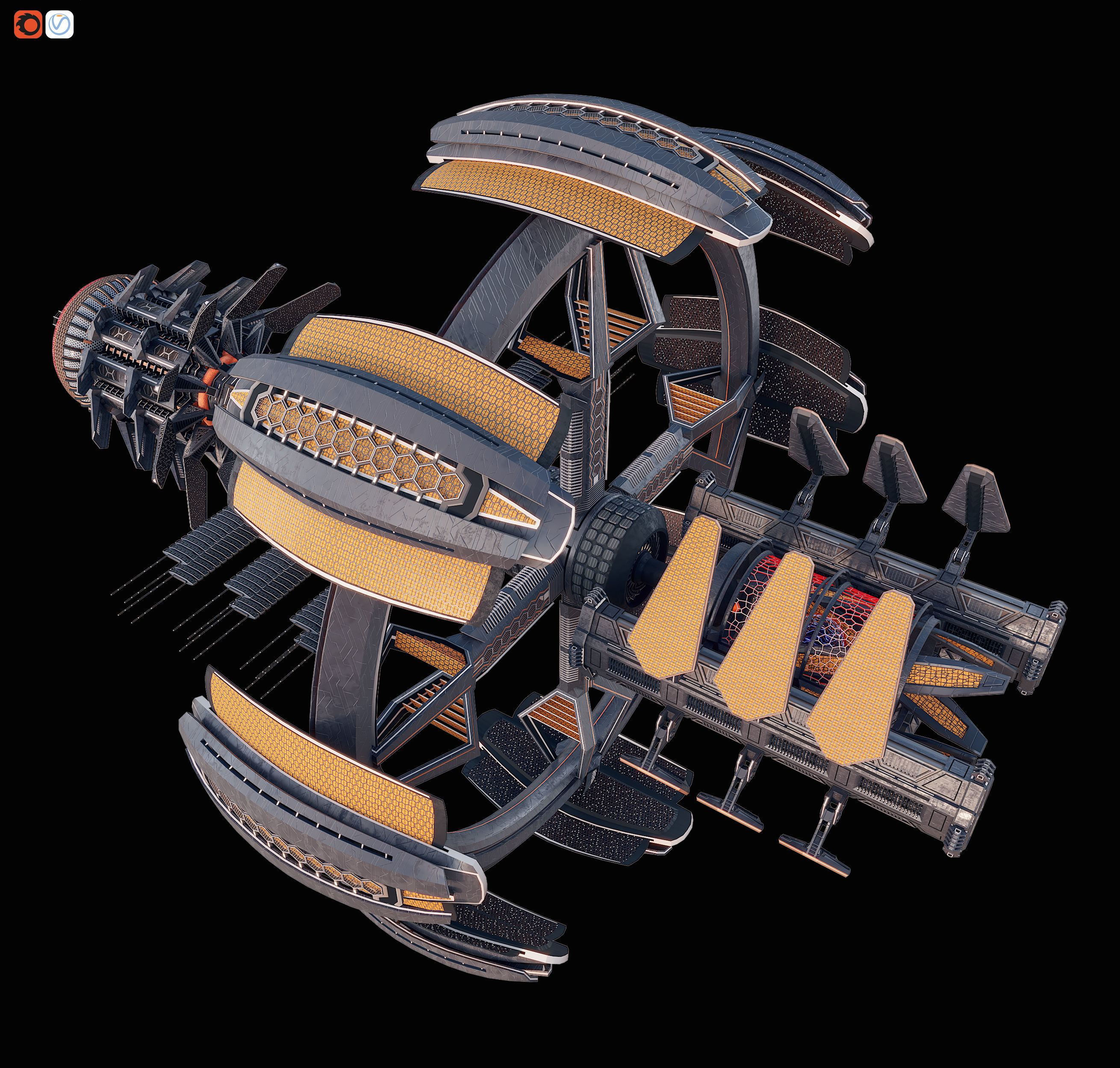 Aurus Cosmo-Drone 3D model_9
