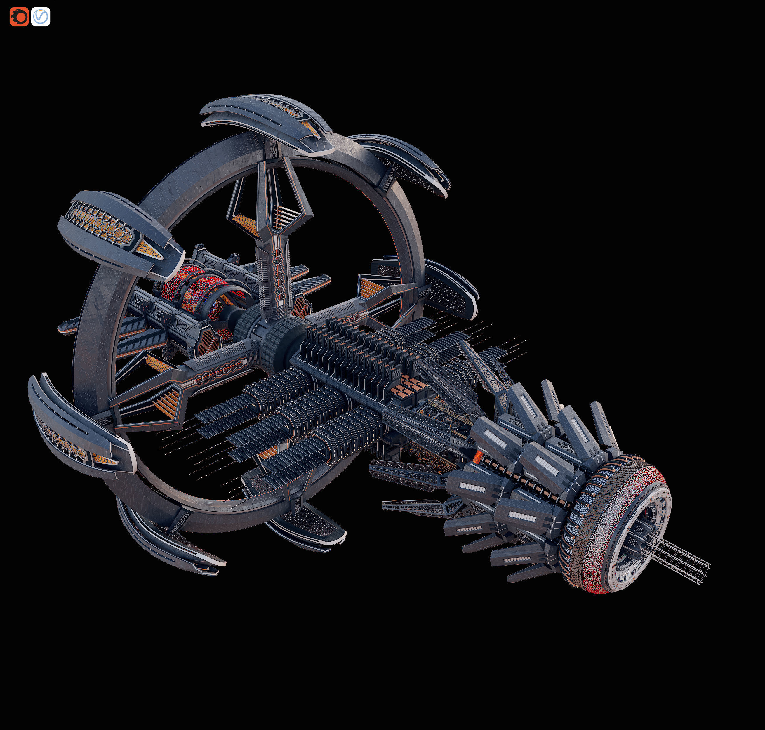 Aurus Cosmo-Drone 3D model_10