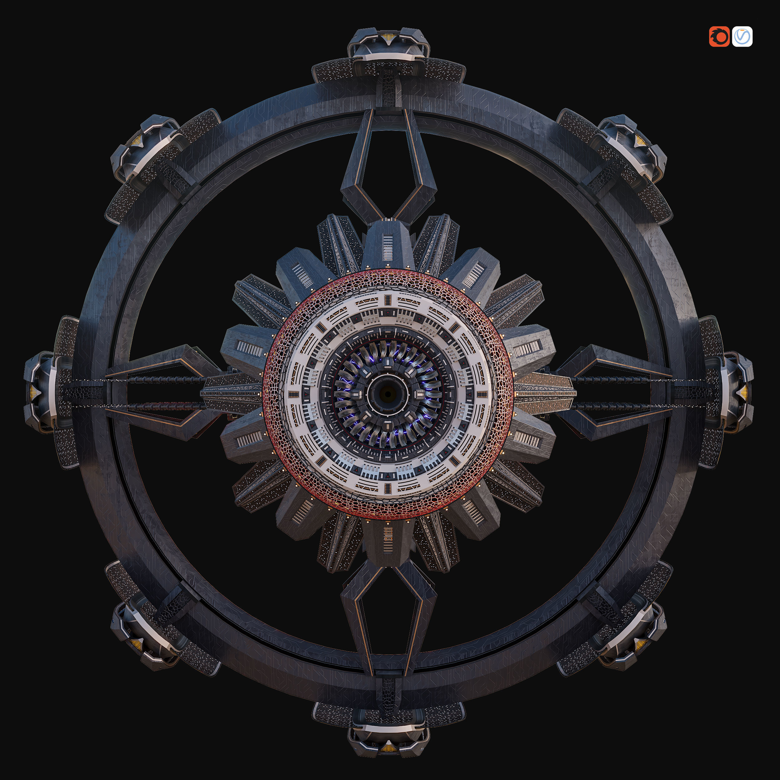 Aurus Cosmo-Drone 3D model_6