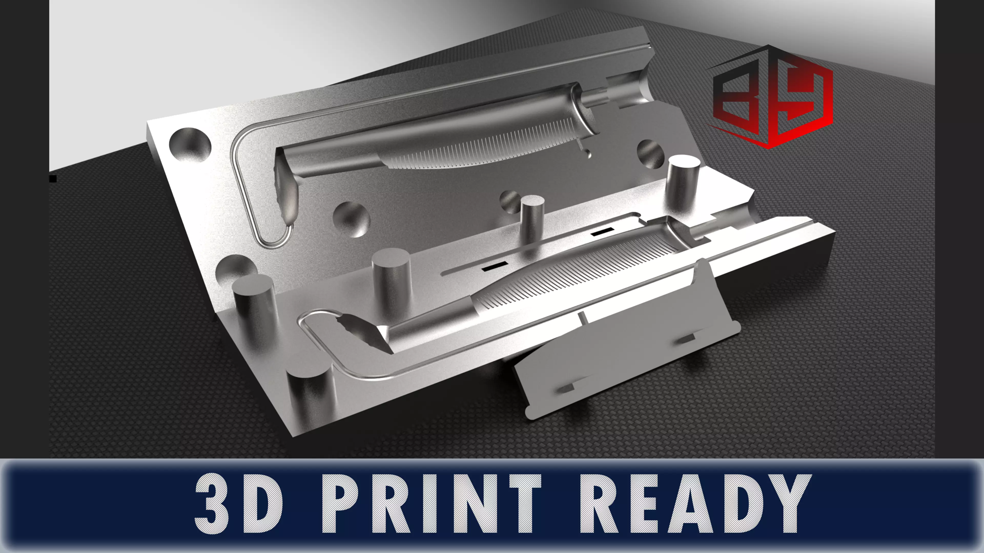 Soft Lure Mold 3D Printable 3D print model_0