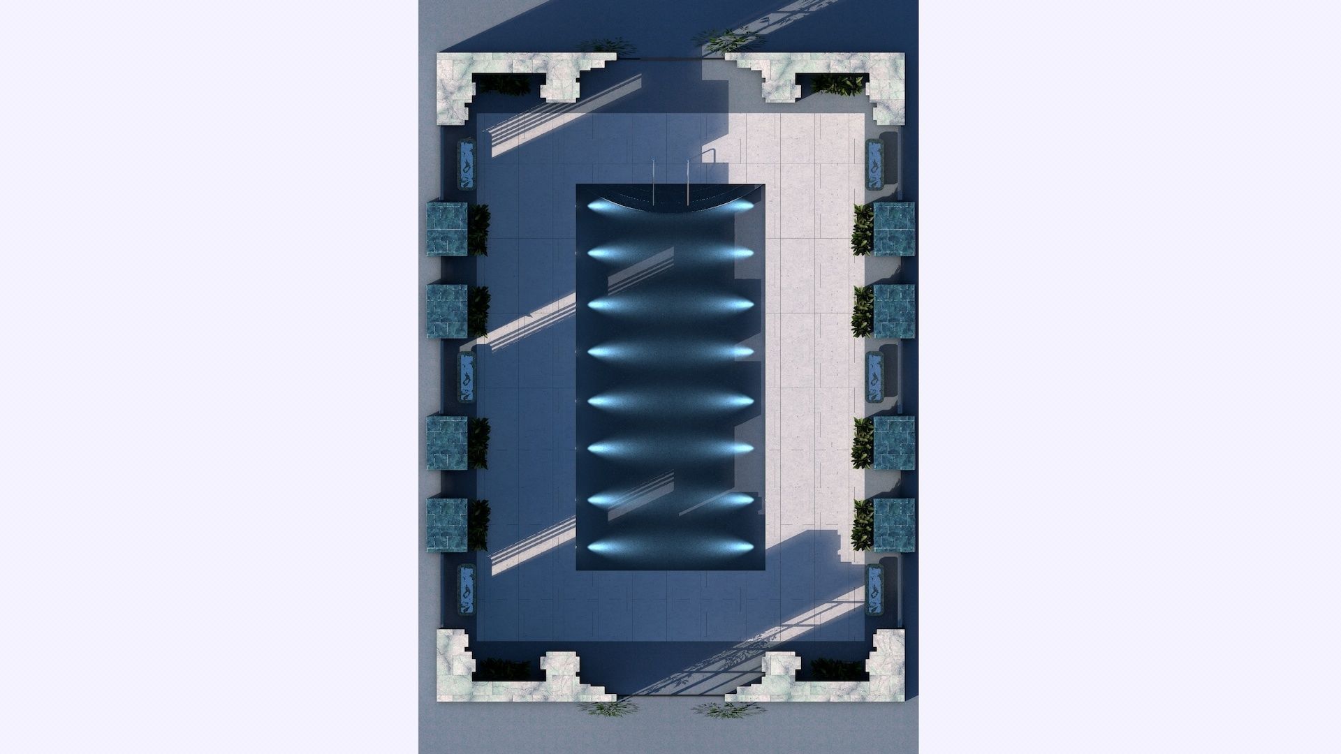 Luxury Resort Indoor Pool 3D model_4