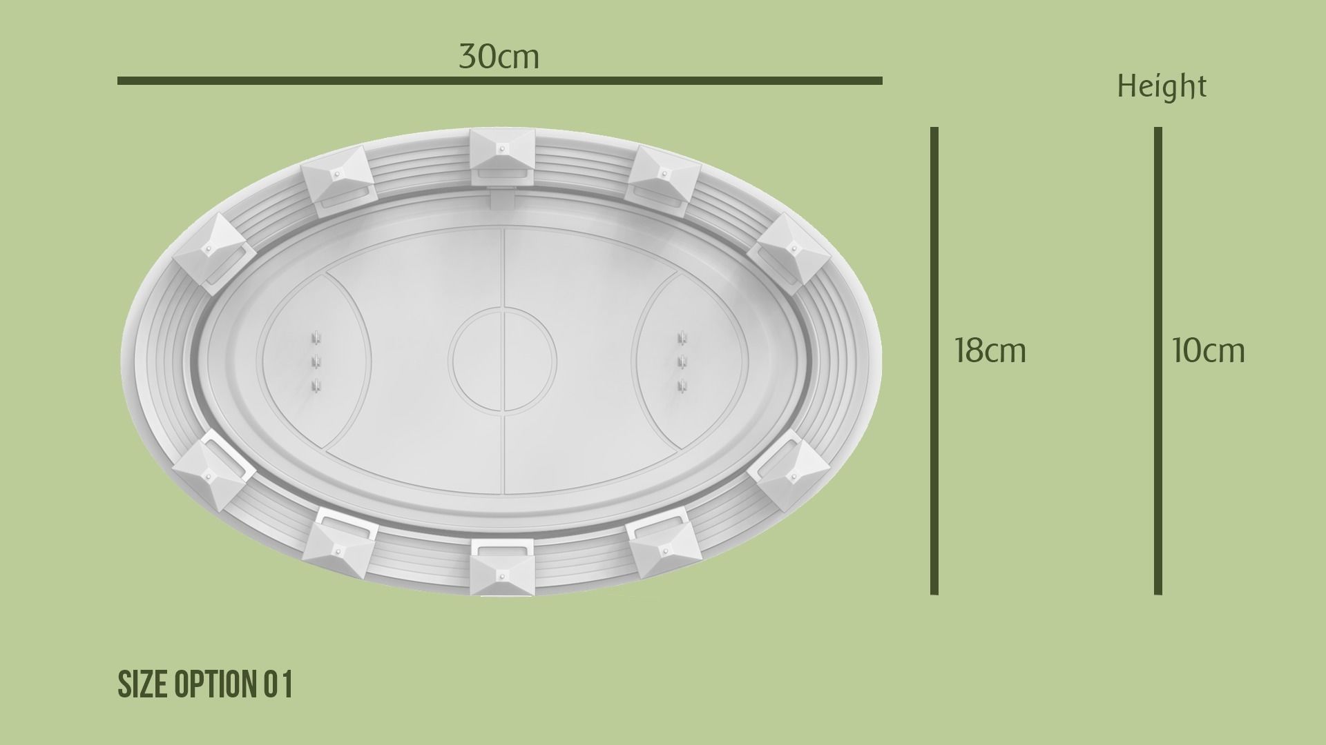 Hogwarts - Quidditch Field - STL Miniature - Harry Potter 3D print model_16