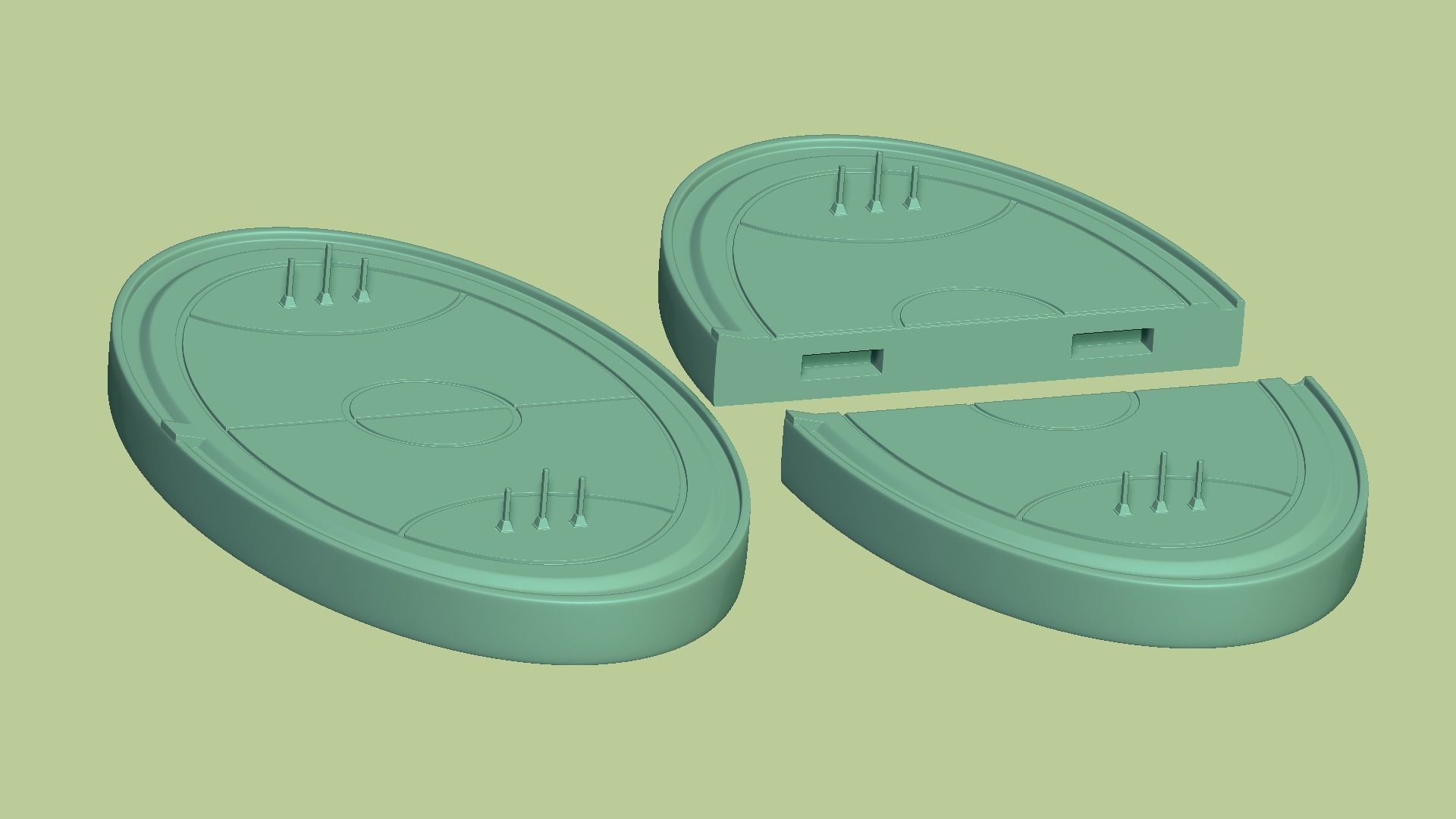 Hogwarts - Quidditch Field - STL Miniature - Harry Potter 3D print model_11