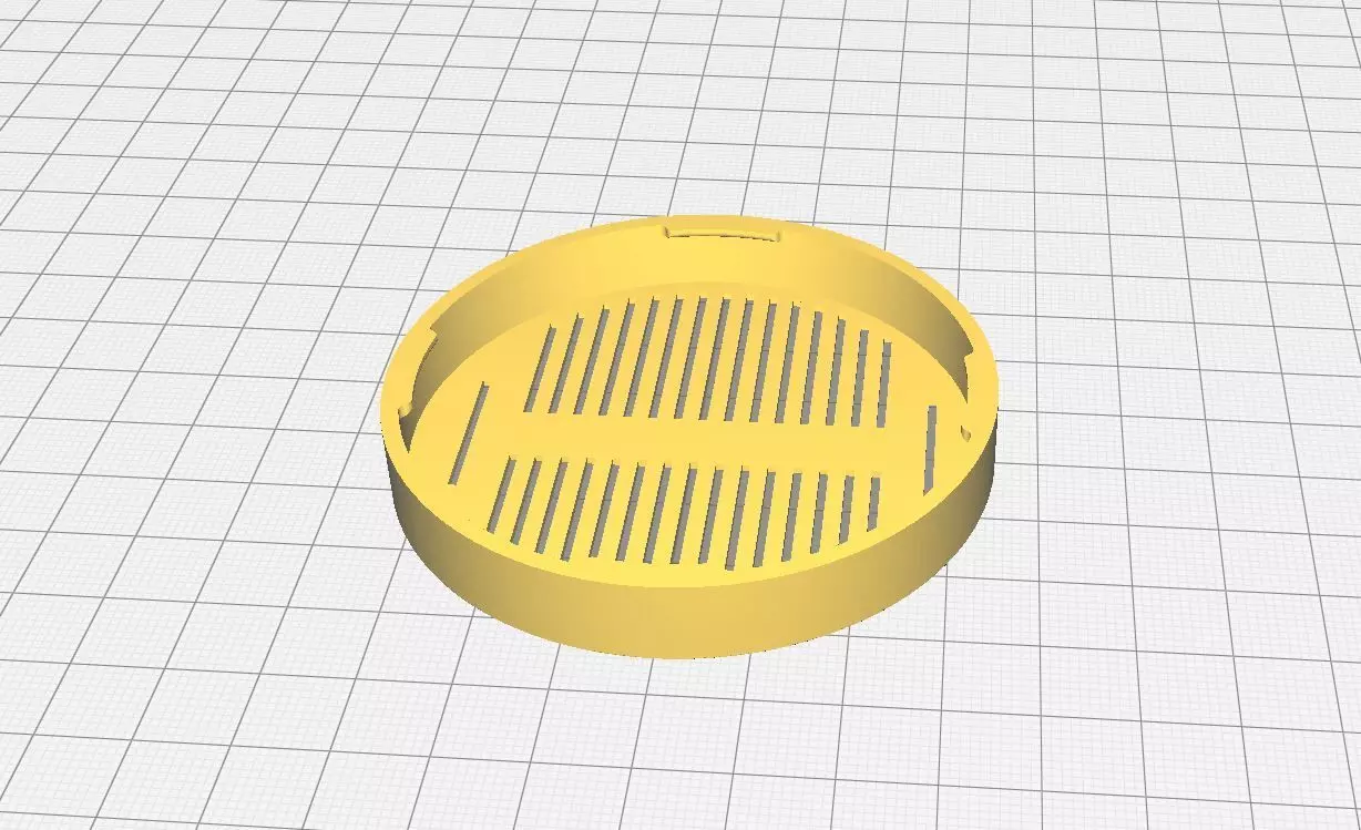 Cover for glasses with gaps 70 mm 3D print model_0