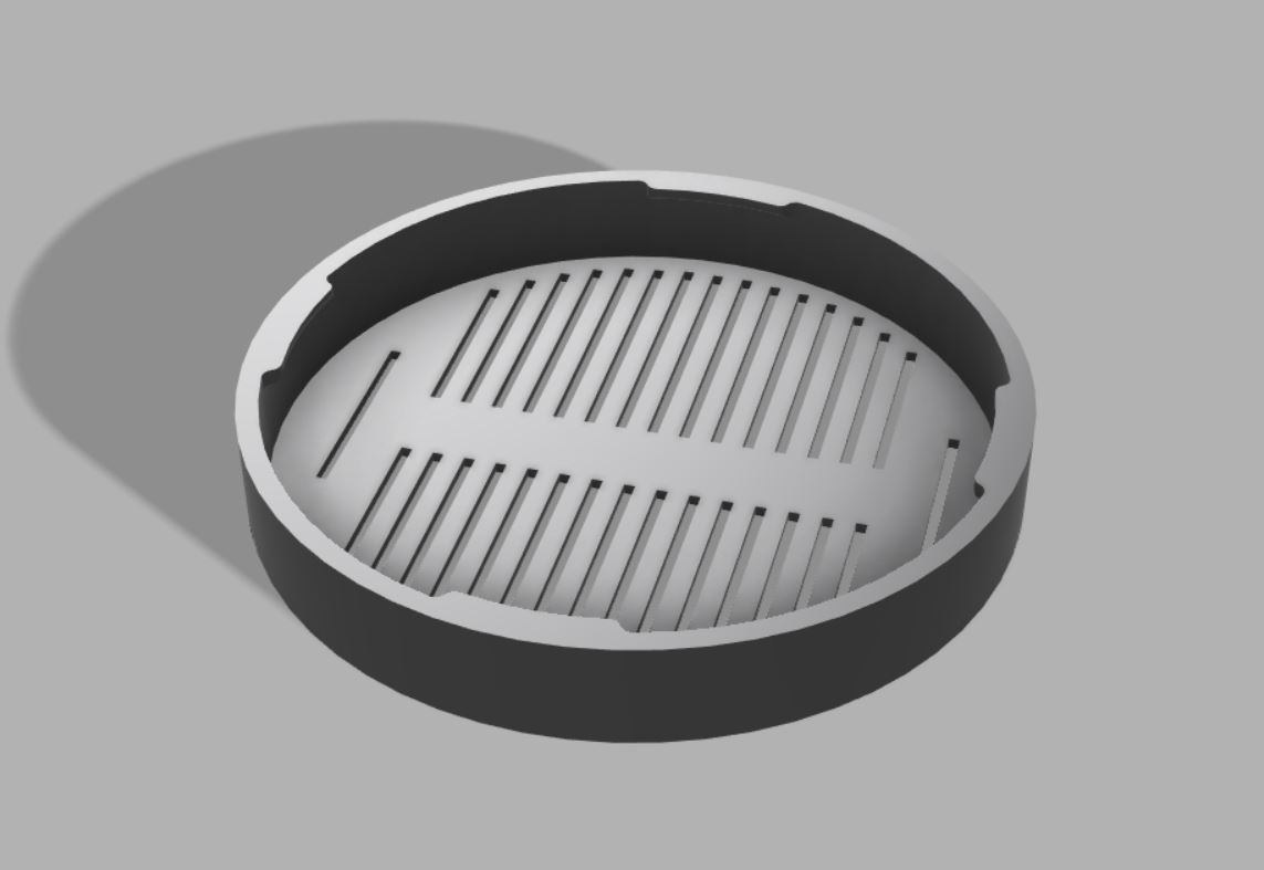 Cover for glasses with gaps 70 mm 3D print model_2